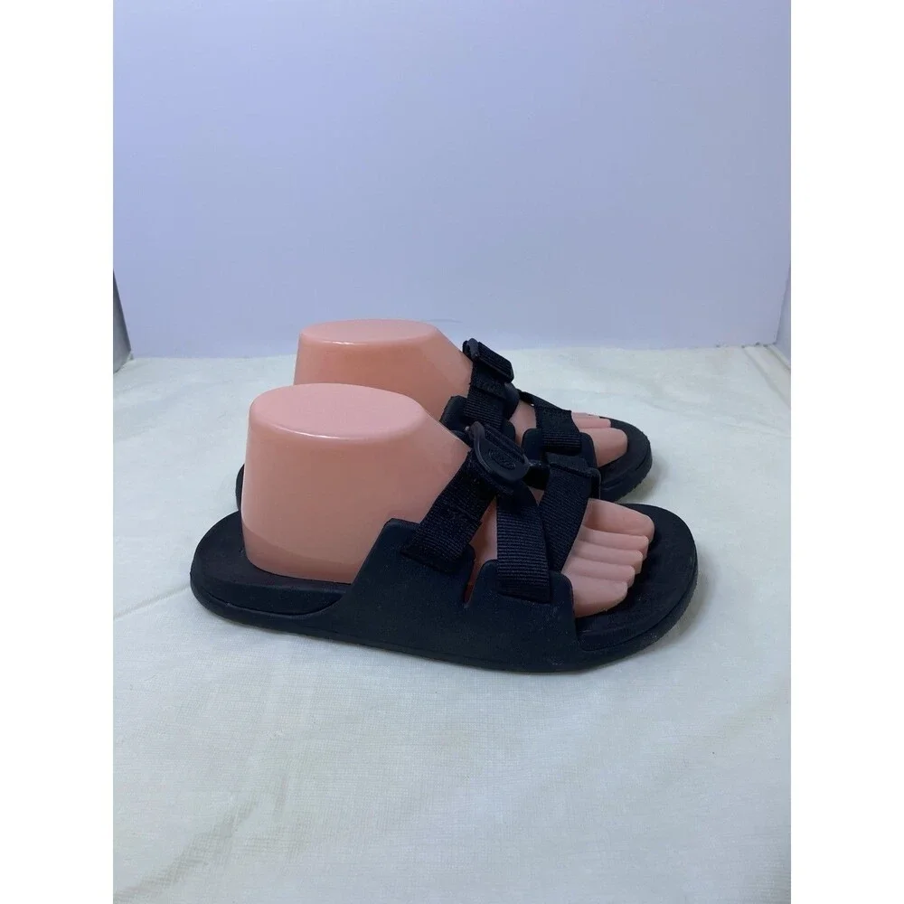 Chaco Chillos Kids Size 3K Black Slip On Outdoors Sport Slides JCH180337